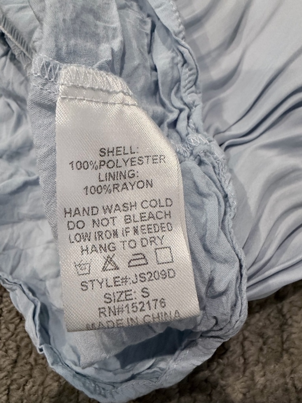 Light Blue Ruffled Tiered Mini Skirt - Picture 13 of 14
